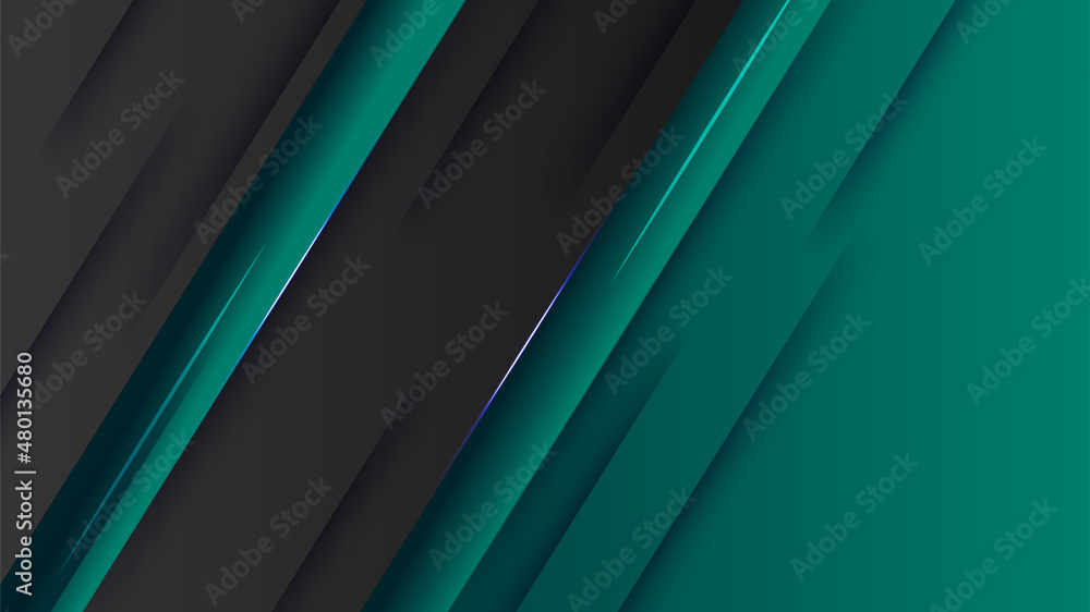 Obraz premium Shape gradient black green Colorful abstract Design Background