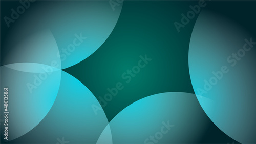 Overlap Geometric blue green Colorful abstract Design Background
