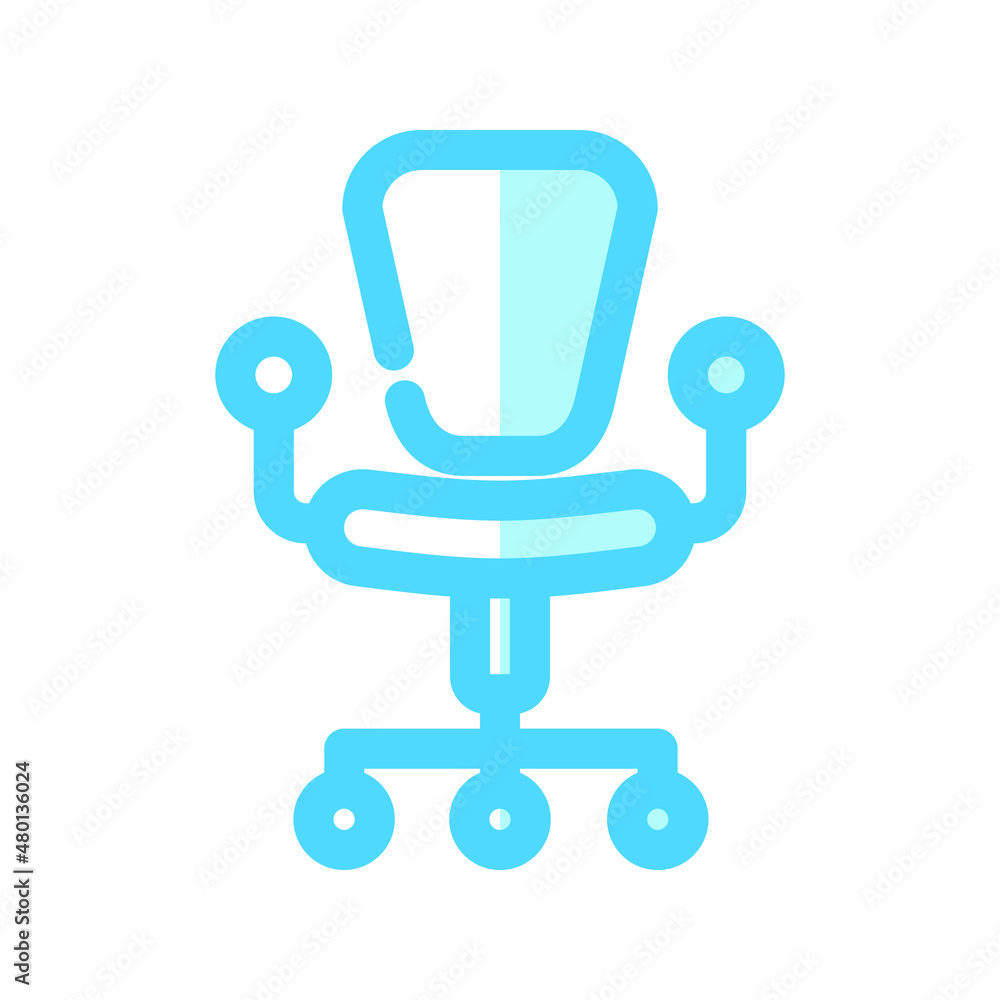 Office chair icon simple style Office chair icon simple style