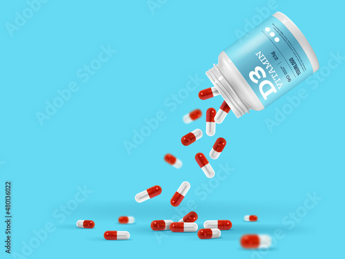 Vitamin Bottle Concept