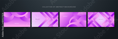 Memphis Geometric purple Colorful abstract Design Background