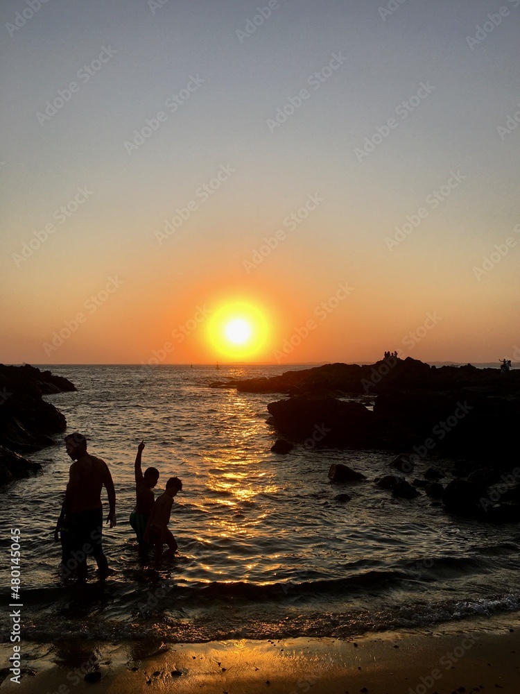 Fototapeta premium sunset on the beach