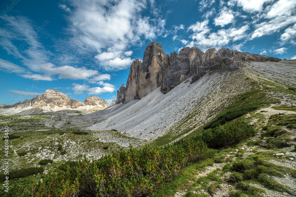 Tre Cime di Lavaredo italian Dolomite, Trentino, Italy