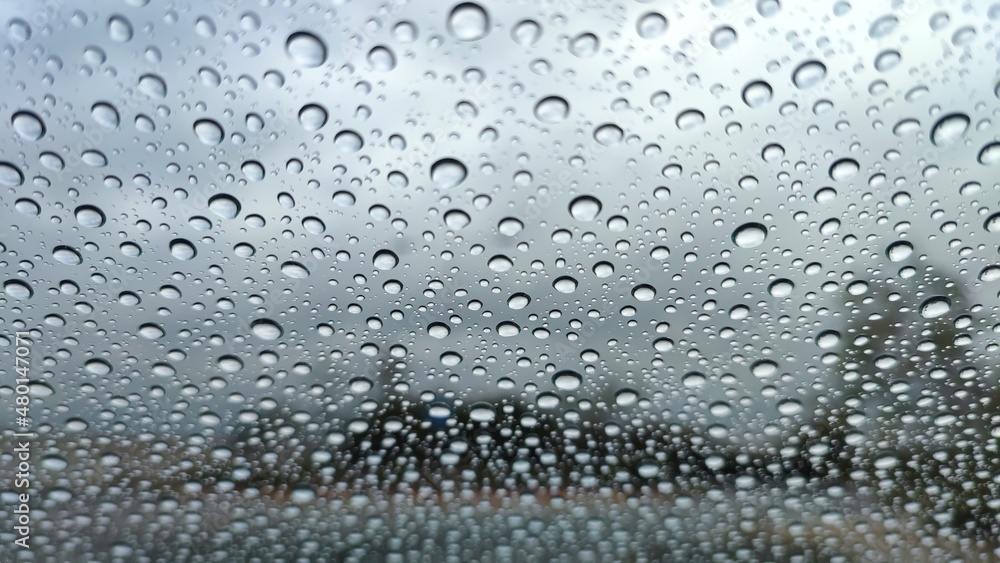 water drops on glass water drops on glass