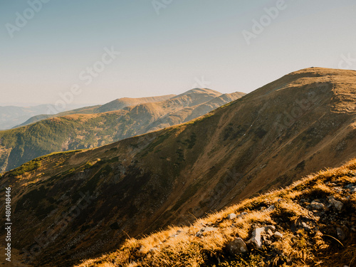 autumn landscape at carphatian mountains, chornogora