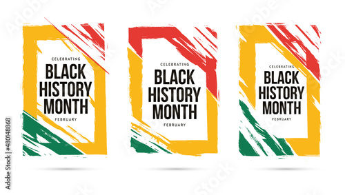 Black history month celebrate 2022. vector illustration design graphic Black history month