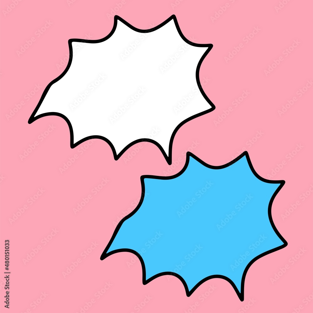 set of bubbles talk element design. Bubble comic speech set set of bubbles talk element design. Bubble comic speech set