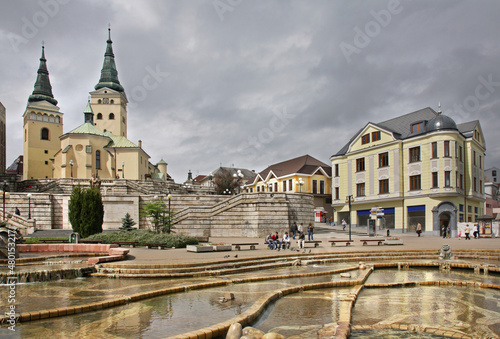 Andrej Hlinka square in Zilina. Slovakia