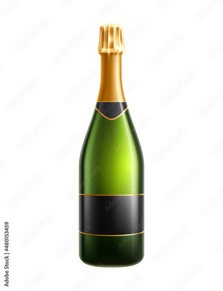 Champagne Bottle Illustration