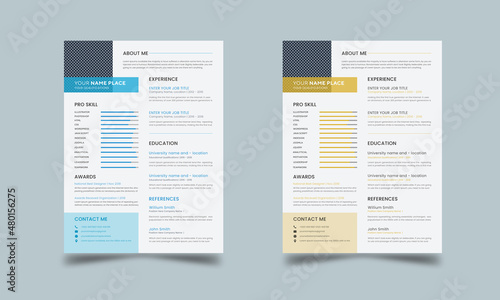 Fresh Clean Professional Resume Design/cv design.

A clean professional resume/CV templates reveal your personal qualifications, With this resume quickly customize your resume for any opportunity.