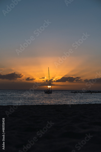 Obraz na płótnie Sunset on the island of Tenerife w salonie