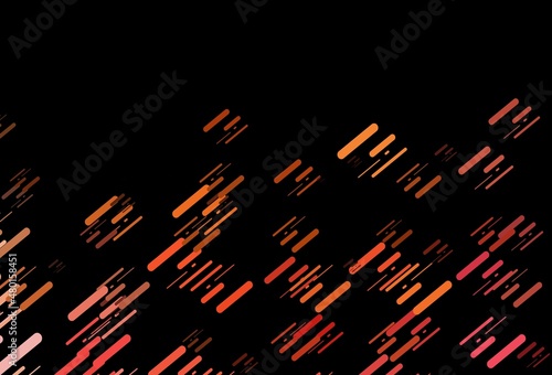 Dark Yellow, Orange vector background with straight lines.