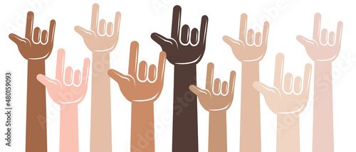 Human ILY hands racism love union humanist