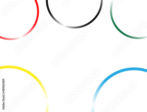 Background with colored decorative circles.	