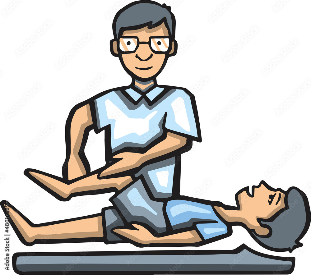 Rehabilitation massage icon hand drawn vector Rehabilitation massage icon hand drawn vector