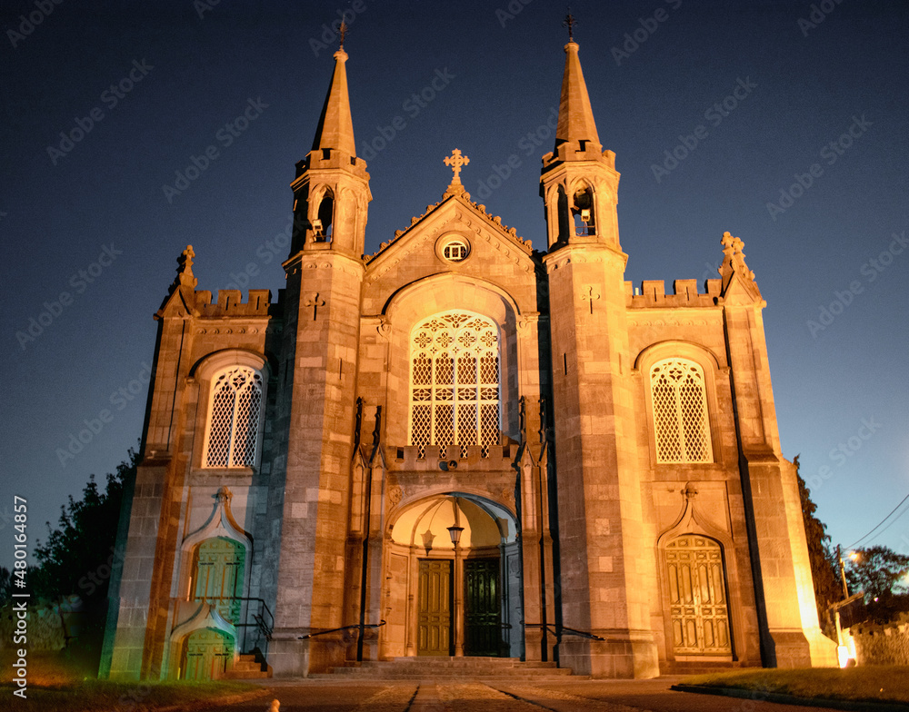 Ancient Irish Catholic Church Exterior