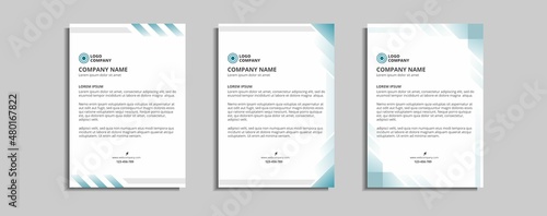 modern corporate letterhead template design