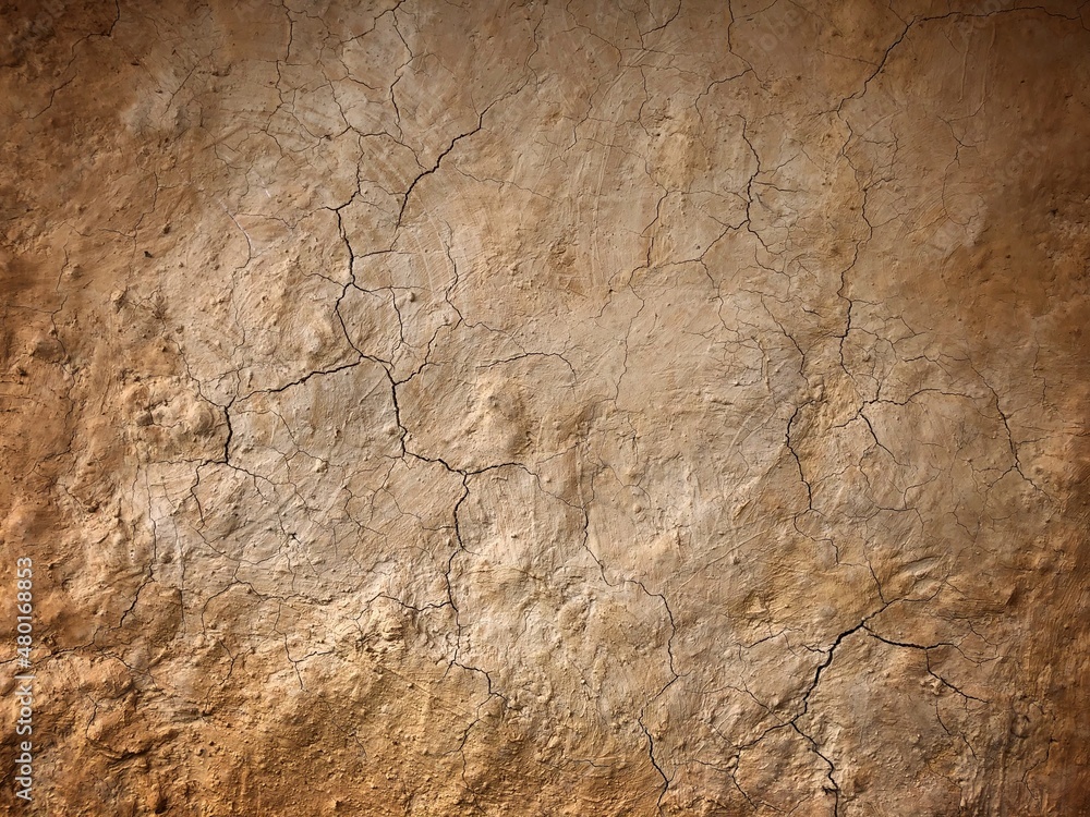 Cracked clay texture of clay wall for background and texture. Cracked clay texture of clay wall for background and texture.