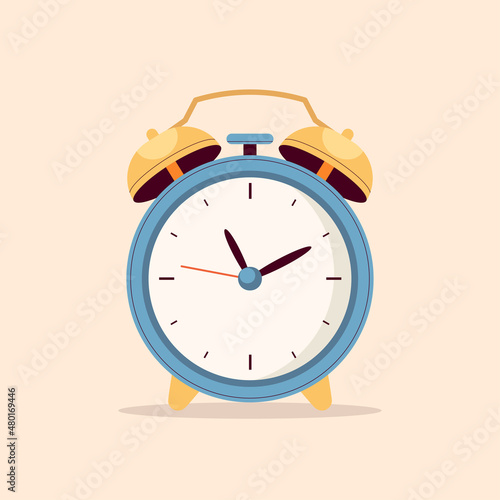 Alarm clock concept. Vector illustration photo