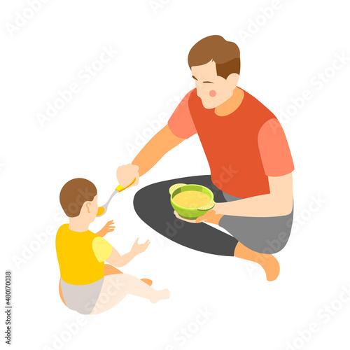 Child Feeding Icon