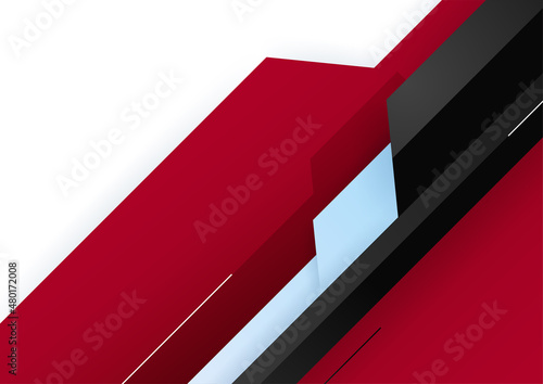 Minimalism Corporate red black colorful abstract cover design template
