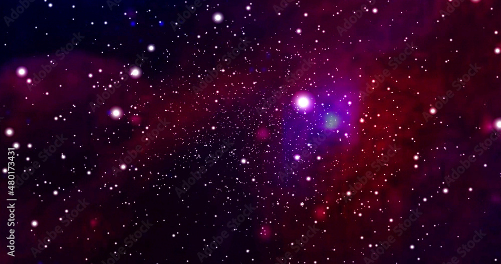 Obraz premium Space background with realistic nebula and shining stars. Colorful cosmos with stardust and milky way. Infinite space background with nebulas and stars. Science Fiction Space Scene.