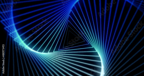 Digitally generated background seamless Beautiful Visual Loops Background. Blue light Gradient Background