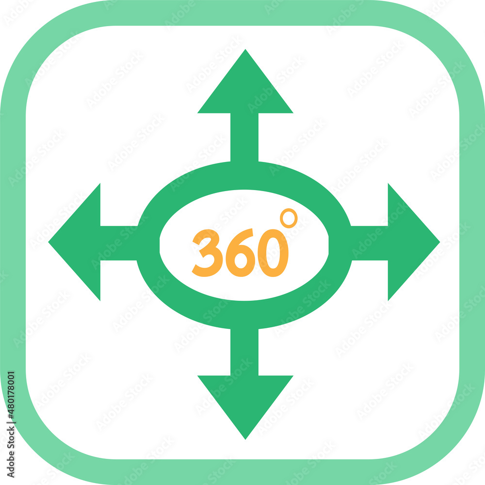 360 Degree icon sign symbol design 360 Degree icon sign symbol design