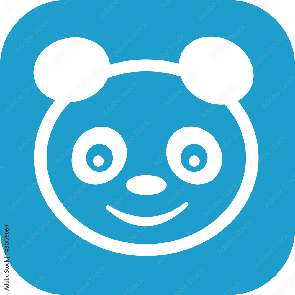 Panda icon Cartoon character cute design Panda icon Cartoon character cute design