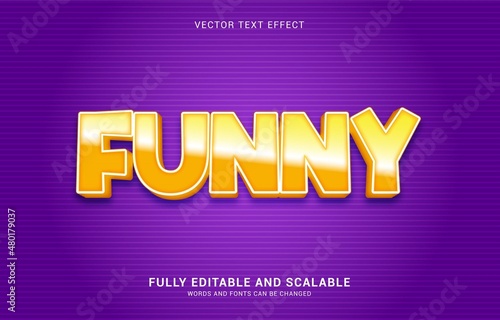 editable text effect, Funny style