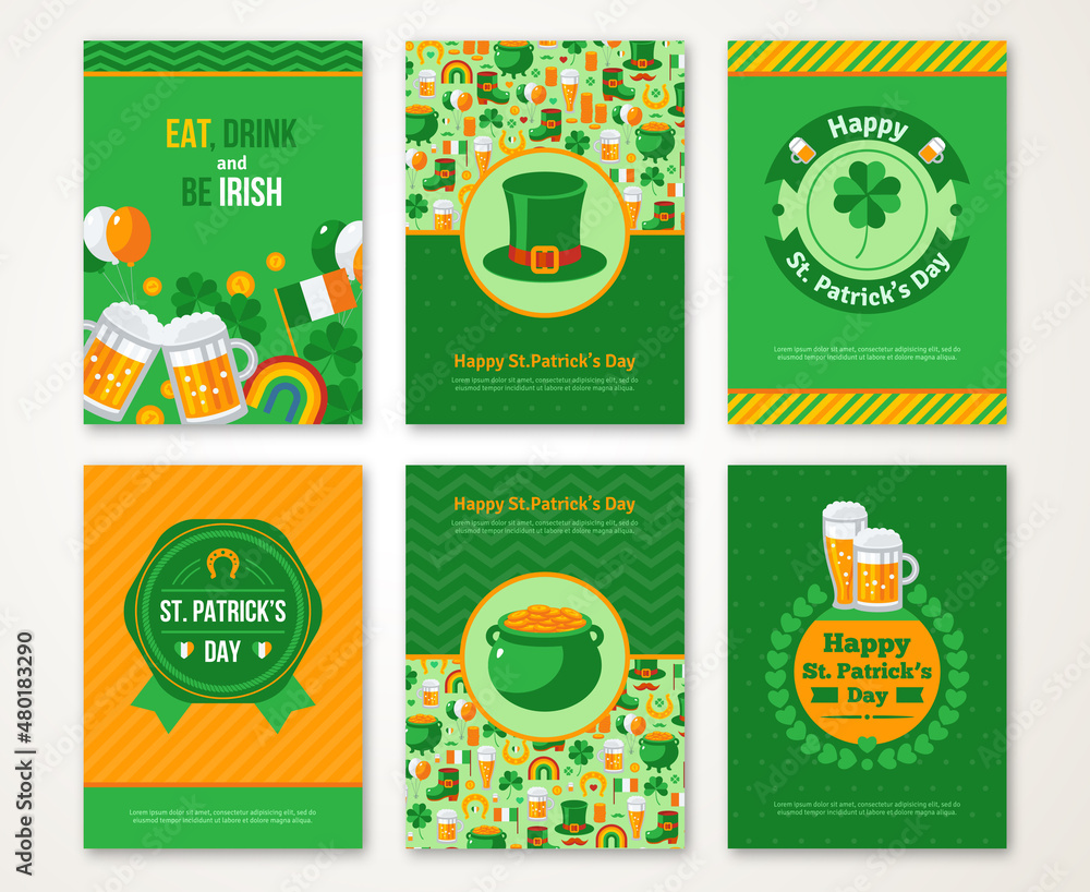 Free Vector  St. patrick's day flyer party template