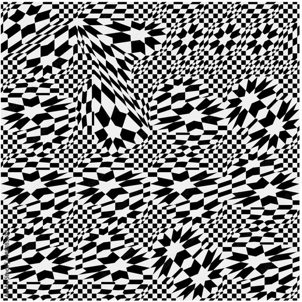 Black and white pattern with asymmetrical elements . Abstract geometric pattern.
Simple monochrome ornamental background.
Black and white pattern with asymmetrical elements . Abstract geometric pattern.
Simple monochrome ornamental background.