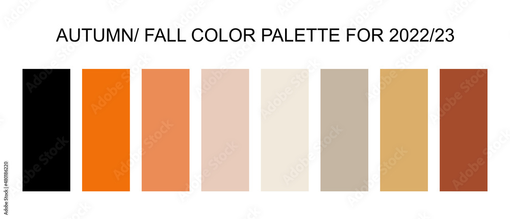 Autumn color palette for 2022/23 Illustration Stock | Adobe Stock
