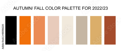 Autumn color palette for 2022/23 photo