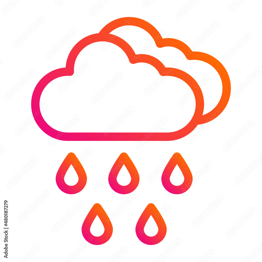 Rain Vector Icon Design Illustration Rain Vector Icon Design Illustration
