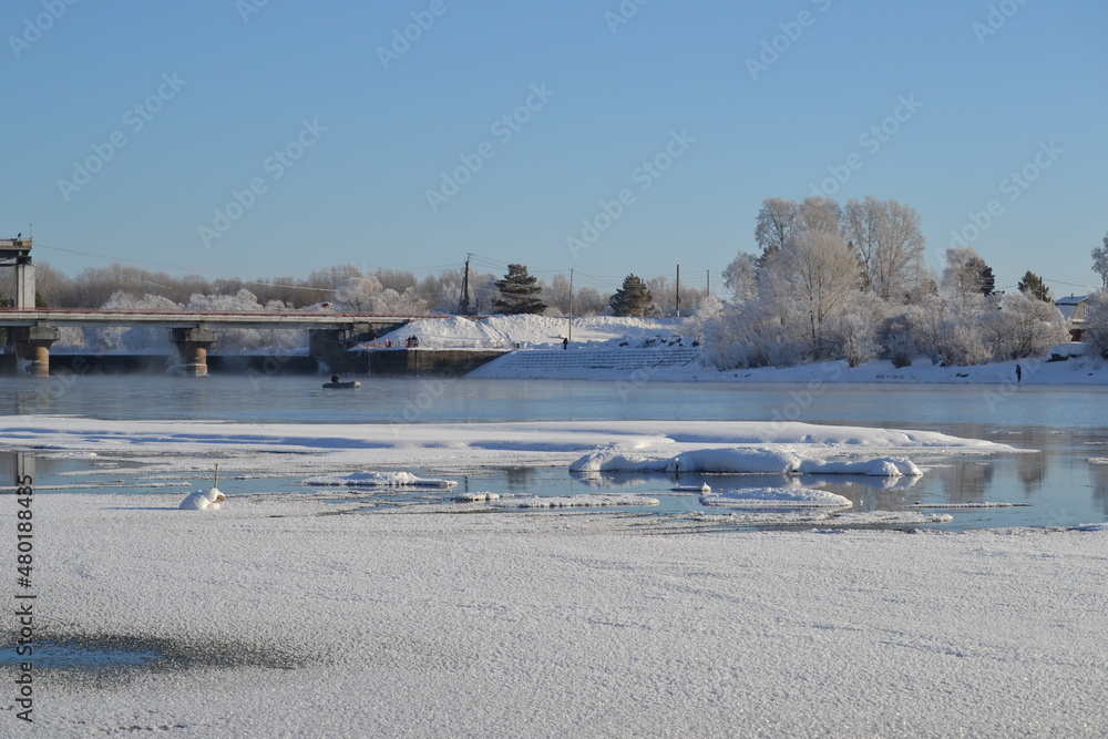 River in winter