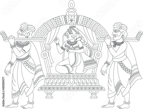 Indian Wedding Ceremony. wedding procession. Indian Hindu Maharashtra Wedding Invitation Card