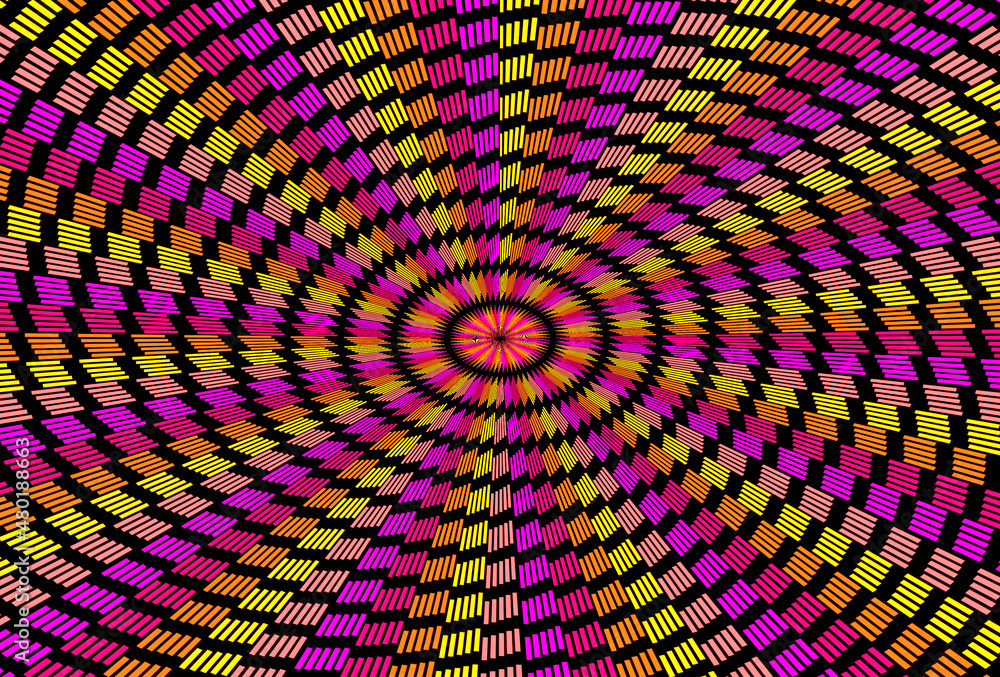 Illustration, Graphic color pastel circle line pattern background. Illustration, Graphic color pastel circle line pattern background.