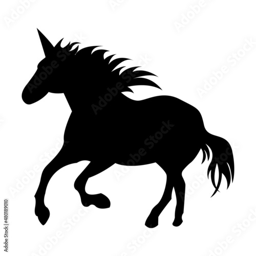 horse silhouette vector design illustration logo icon
