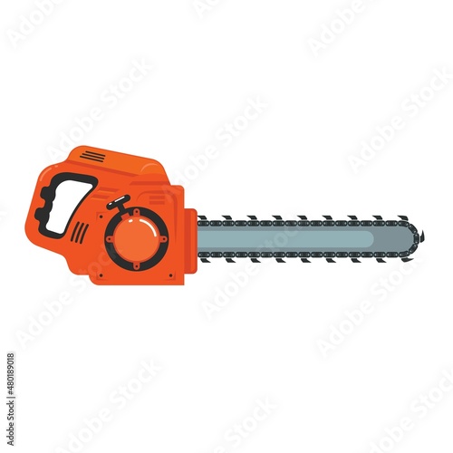 chain saw machine vector  illustration concept design