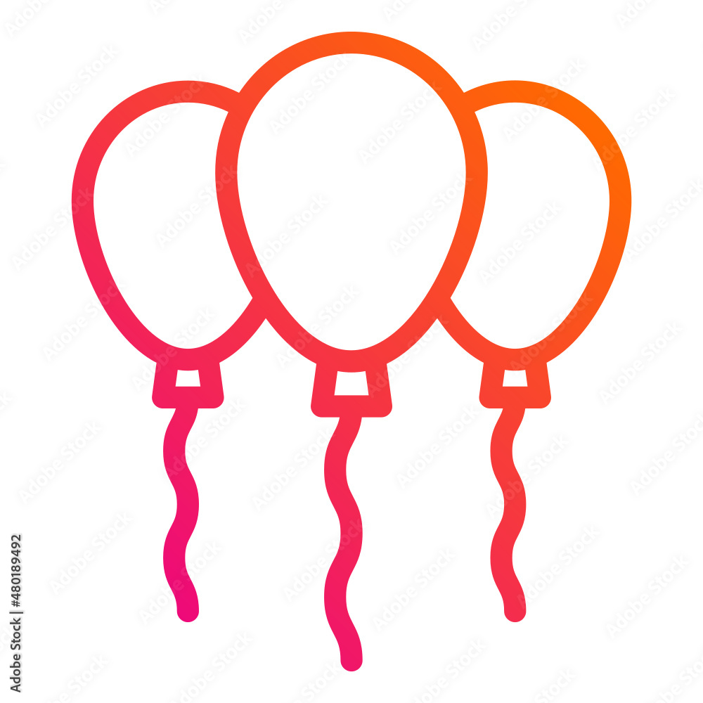 Balloons Vector Icon Design Illustration Balloons Vector Icon Design Illustration