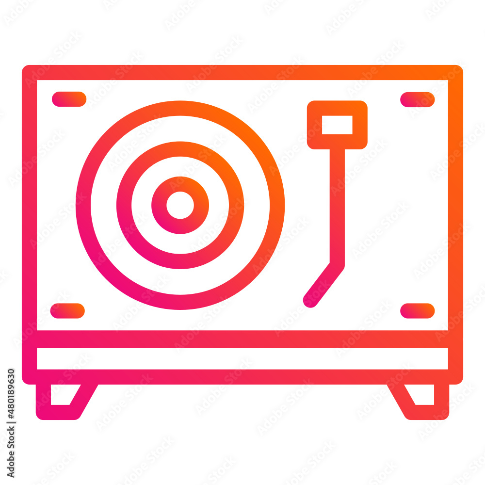 Turntable Vector Icon Design Illustration Turntable Vector Icon Design Illustration