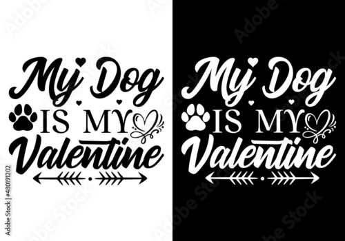 Happy Valentine s Day Typography T-Shirt Design.  File Included       1 AI File     1 EPS File     1 SVG File     1 JPEG File     2 PNG File   Black   White color  300dpi      4500 pixels x 5400 pixels File