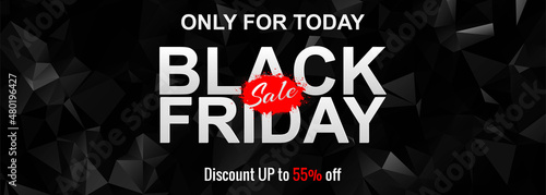 Black Friday Poster or banner sale promotion background