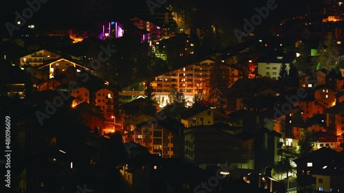 Wallpaper Mural Zermatt in Switzerland at night. Torontodigital.ca