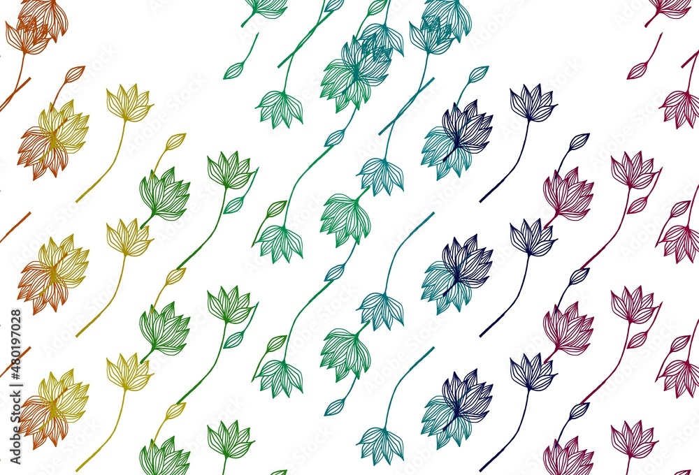 Obraz premium Light Multicolor, Rainbow vector doodle texture.