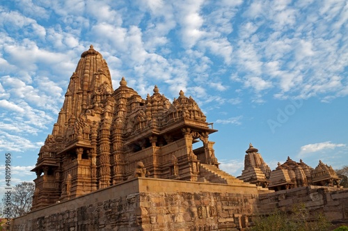 Kandariya Mahadeva Temple, dedicated to Lord Shiva, Western Temples of Khajuraho, Madya Pradesh, India. UNESCO heritage site. photo