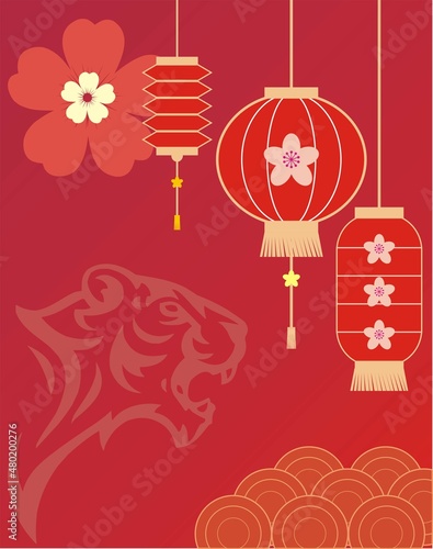 Happy Chinese New Year Red Background