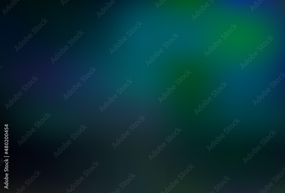 Dark BLUE vector blurred bright template. Dark BLUE vector blurred bright template.
