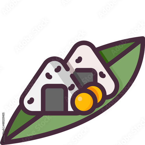 onigiri line icon